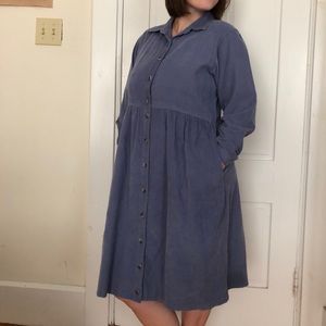 L.L. Bean slate blue corduroy jumper